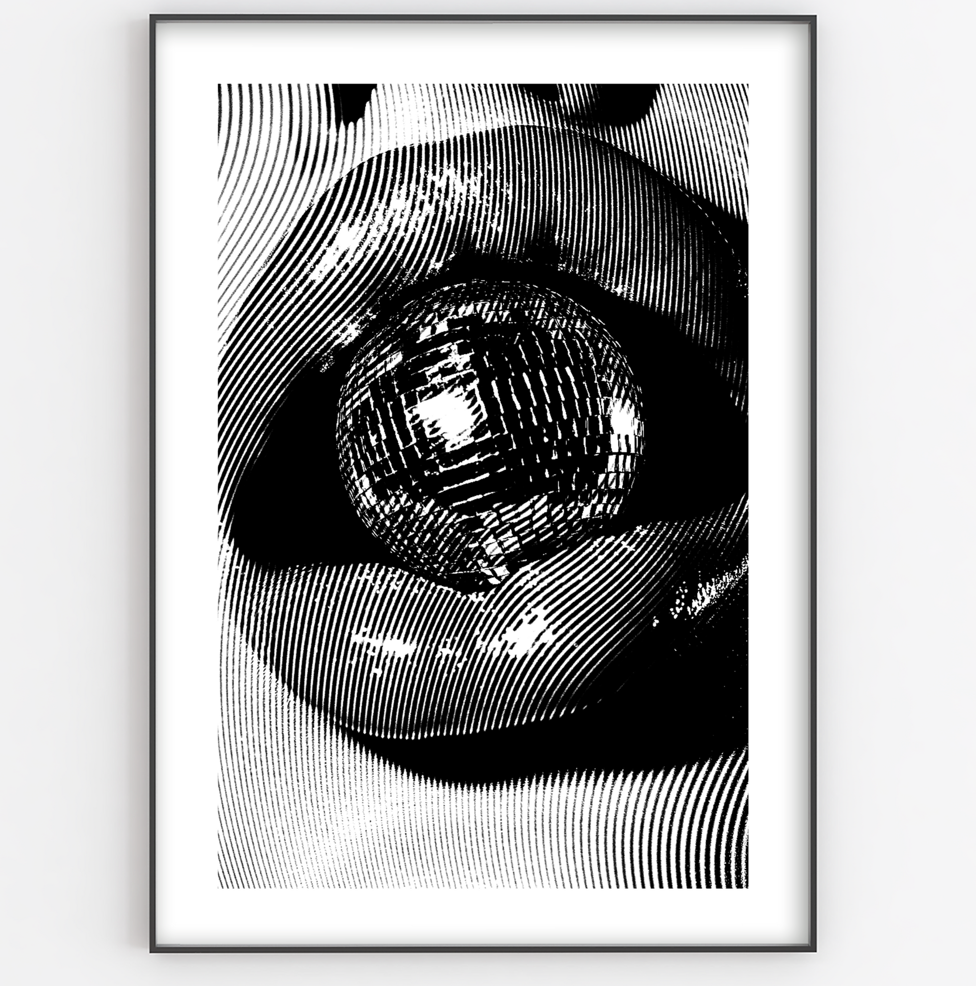 Disco Ball Mouth Print - Gina Ellen Wall Art