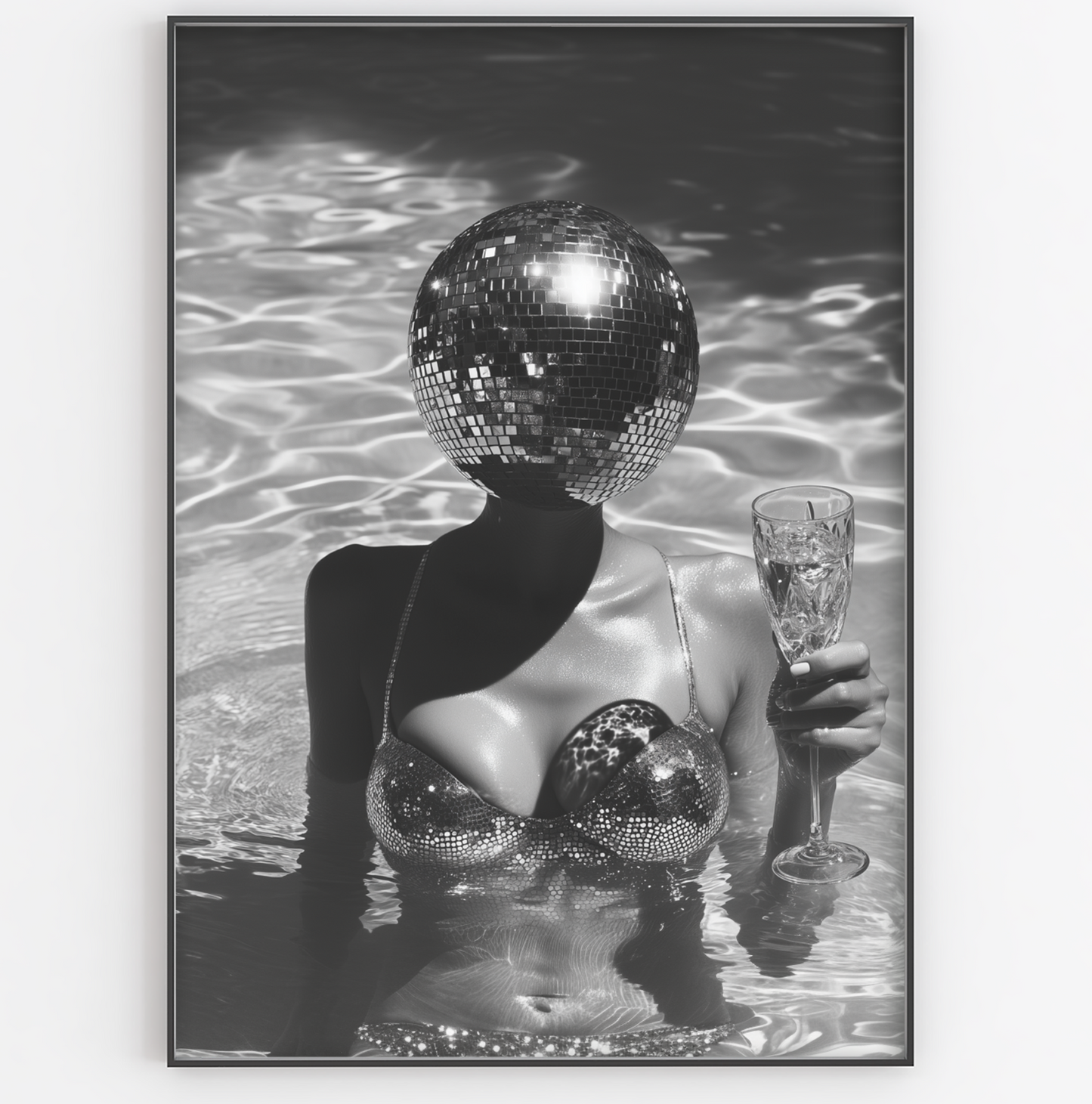 Disco Ball Head Print - Gina Ellen Wall Art