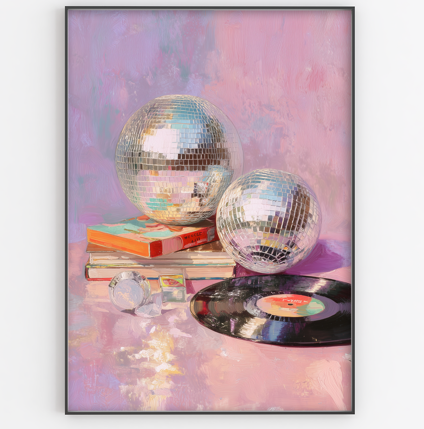 Pastel Purple Disco Ball Print - Gina Ellen Wall Art