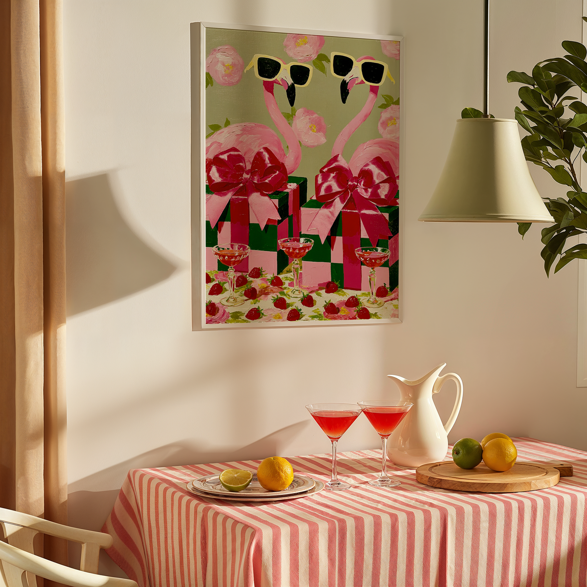 Flamingos in Shades Art Print - Gina Ellen Wall Art