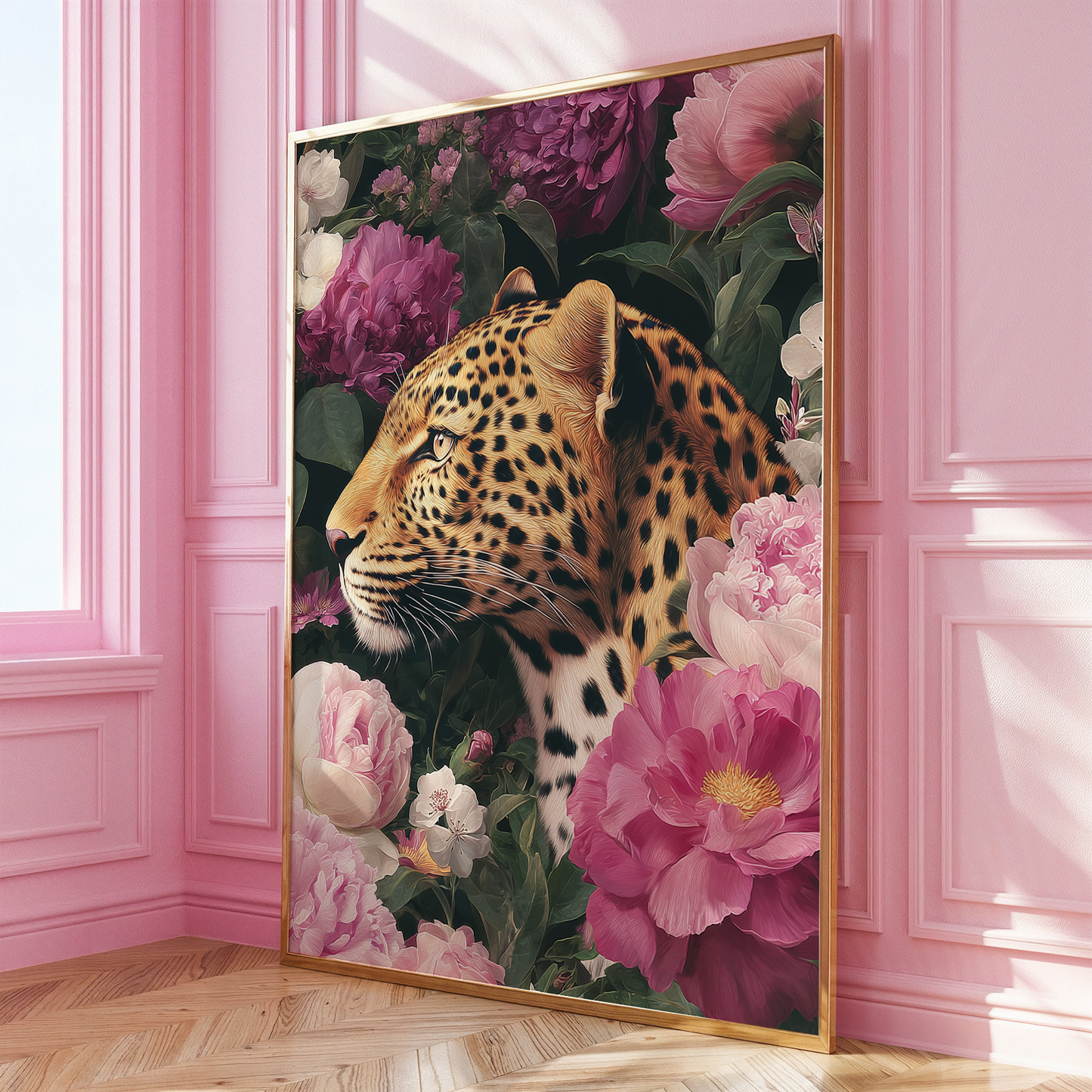 Floral Leopard Print - Gina Ellen Wall Art