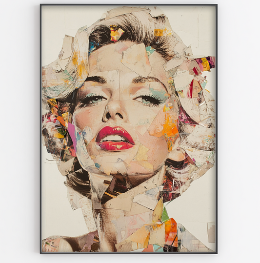 Marilyn Collage Art Print - Gina Ellen Wall Art