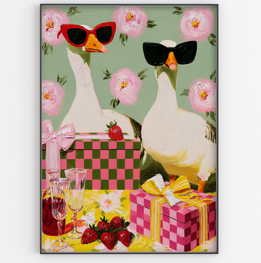 Geese in Shades Art Print - Gina Ellen Wall Art