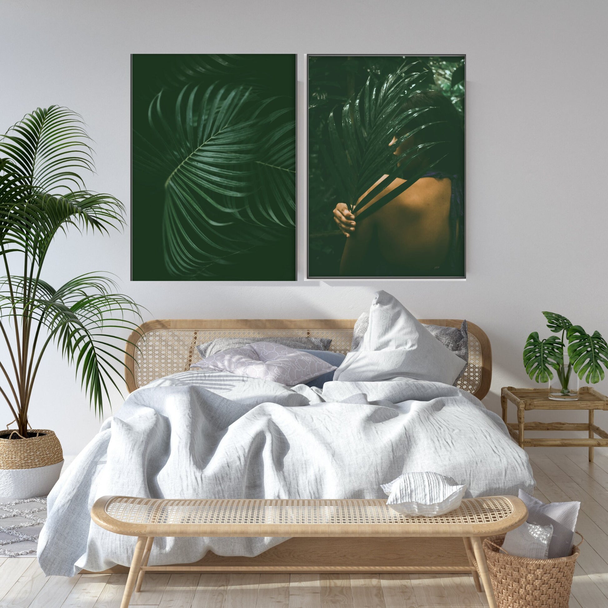 Tropical Dark Green Rainforest Print - Gina Ellen Wall Art