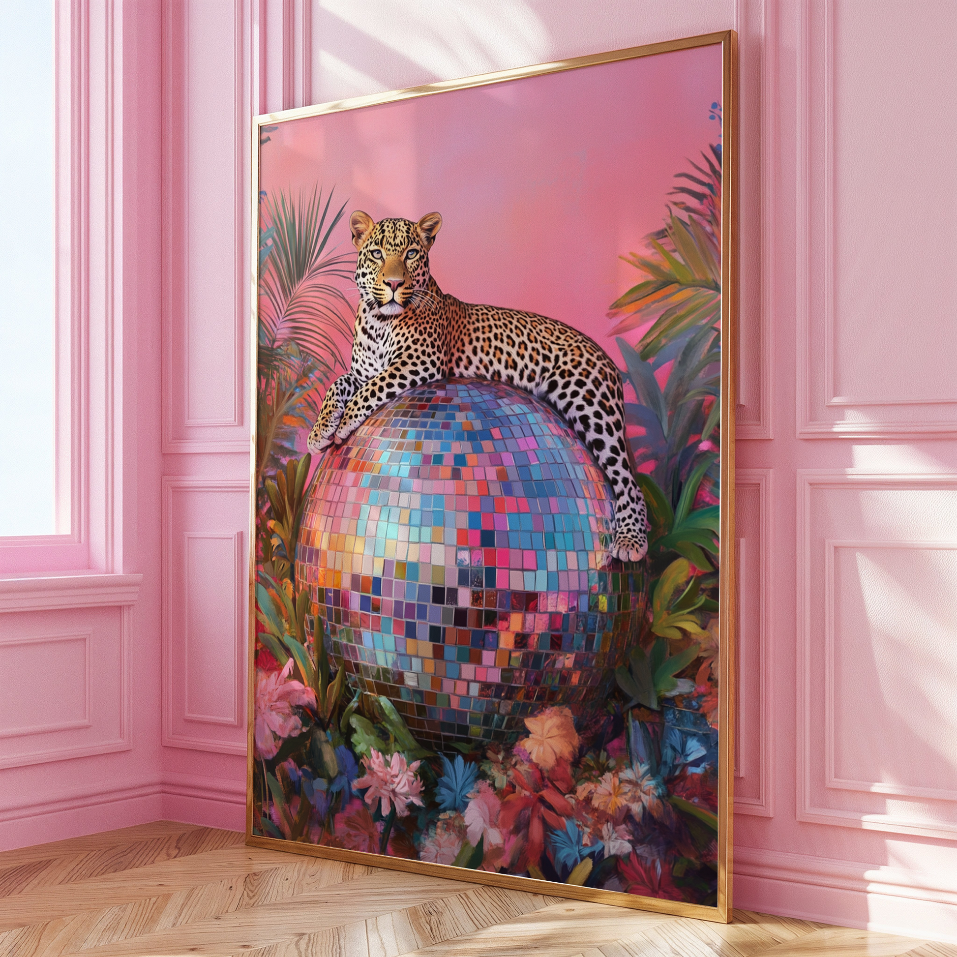 Disco Ball Leopard Print - Gina Ellen Wall Art