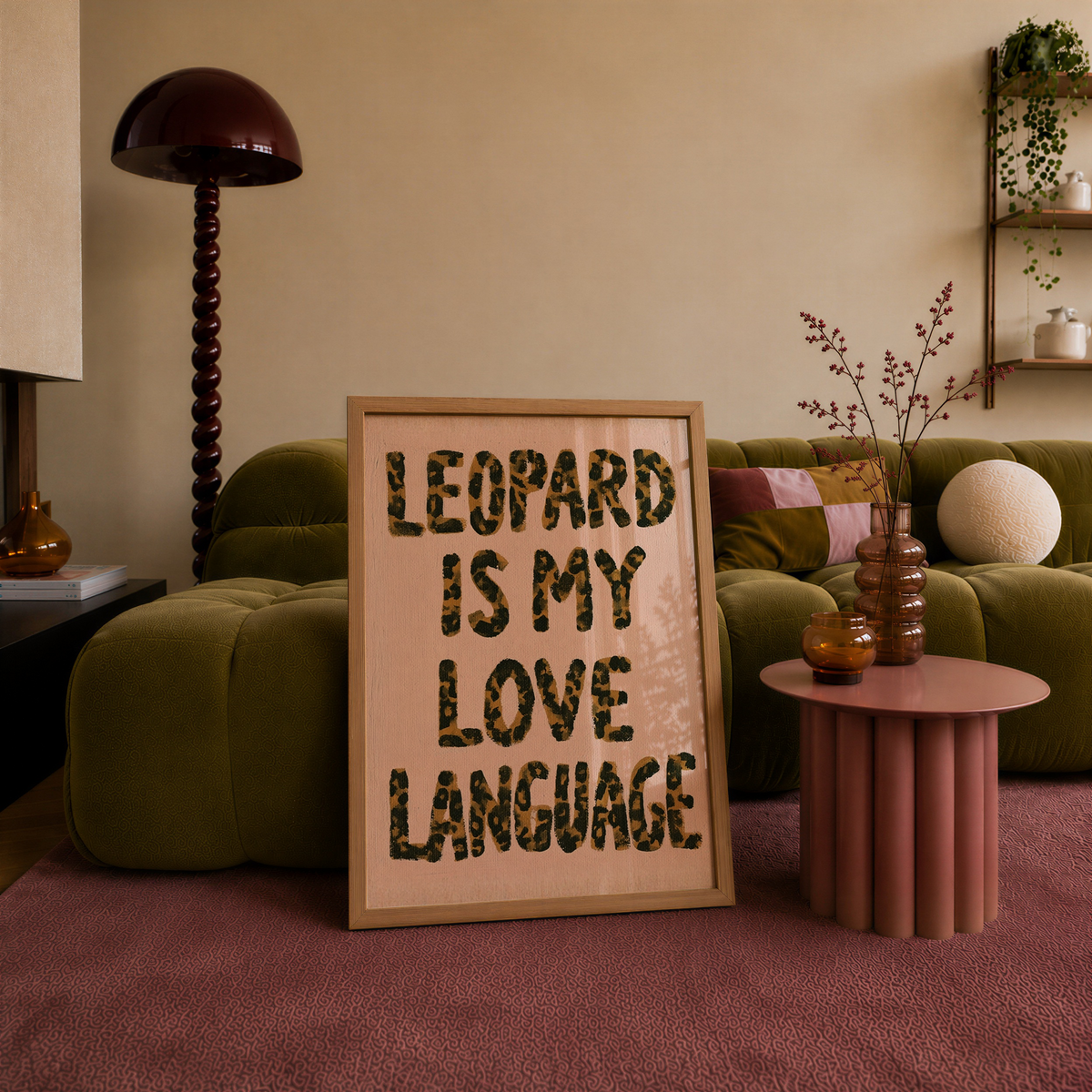 Leopard Is My Love Language Art Print - Gina Ellen Wall Art