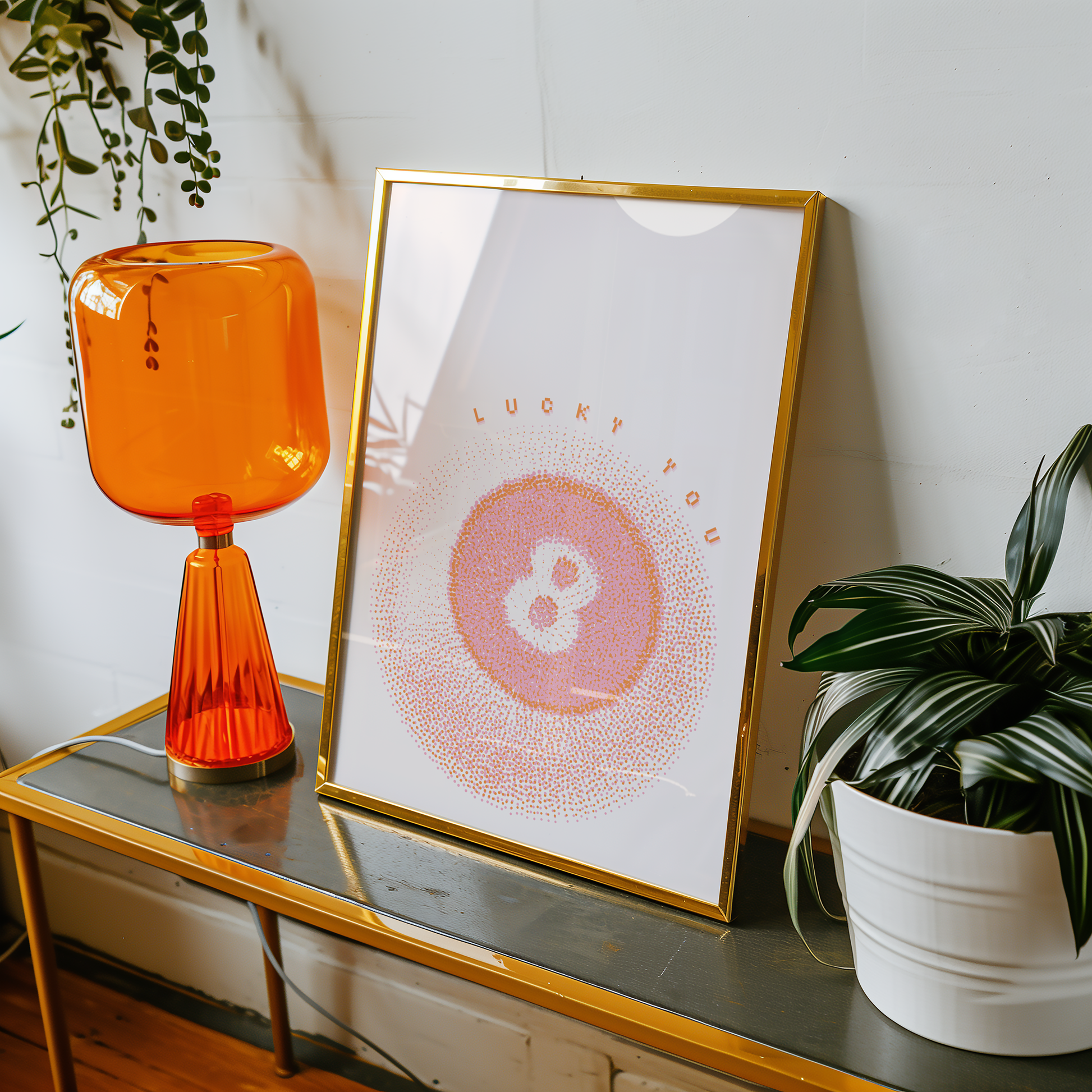 8 Ball Lucky You Print - Gina Ellen Wall Art