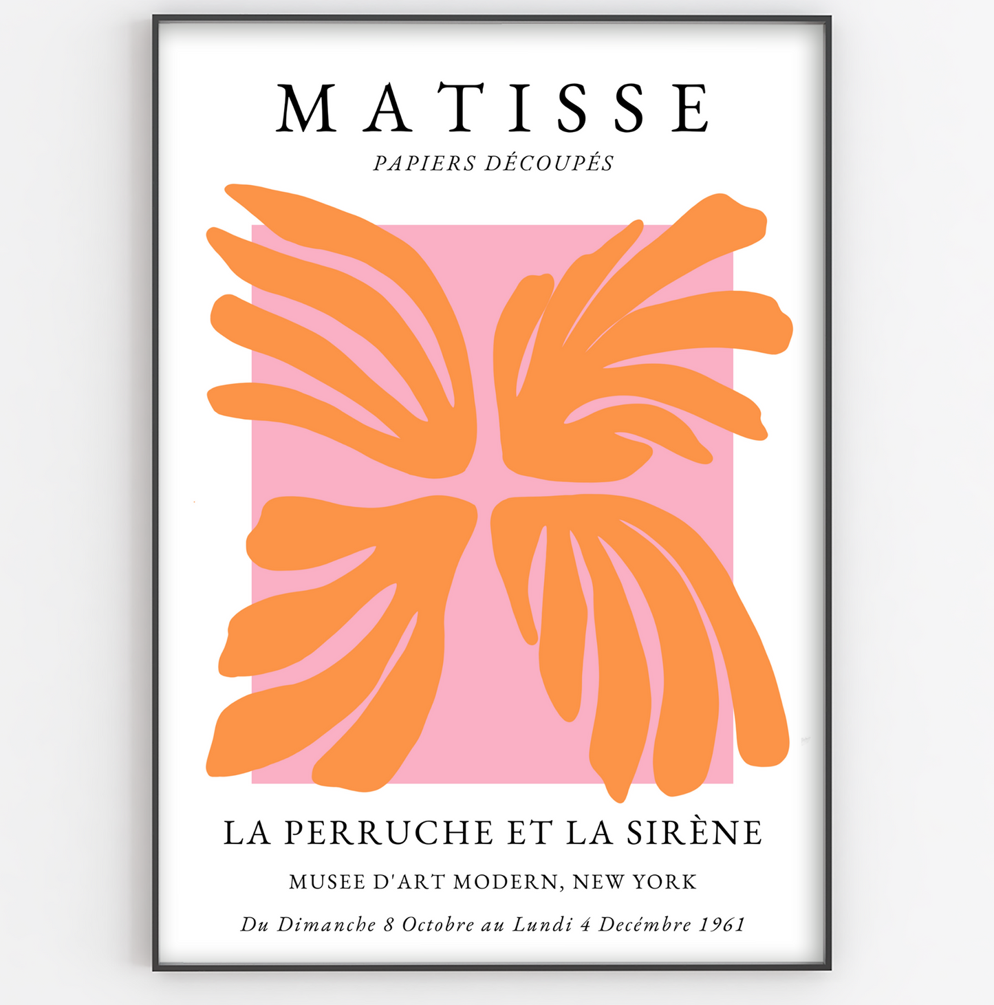 Pink and Orange Matisse Print - Gina Ellen Wall Art
