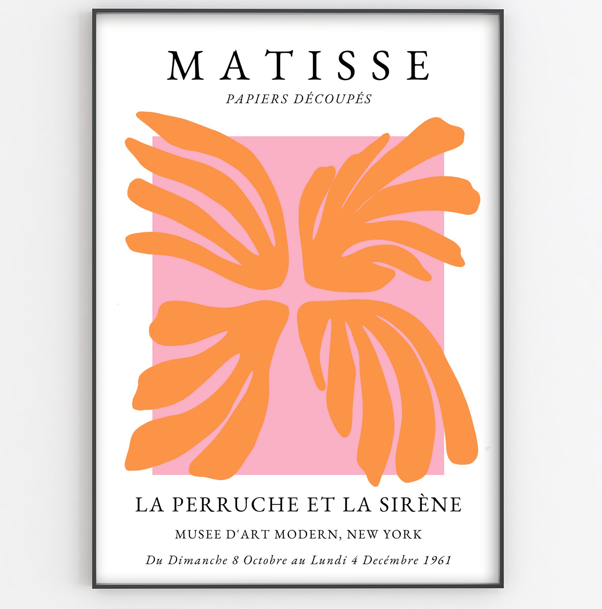 Pink and Orange Matisse Print - Gina Ellen Wall Art