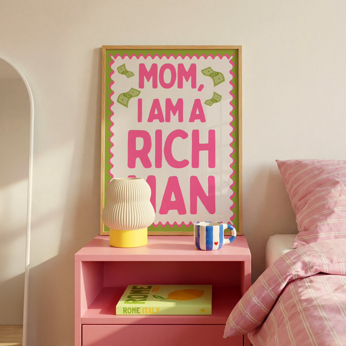 Mom I am a Rich Man Print