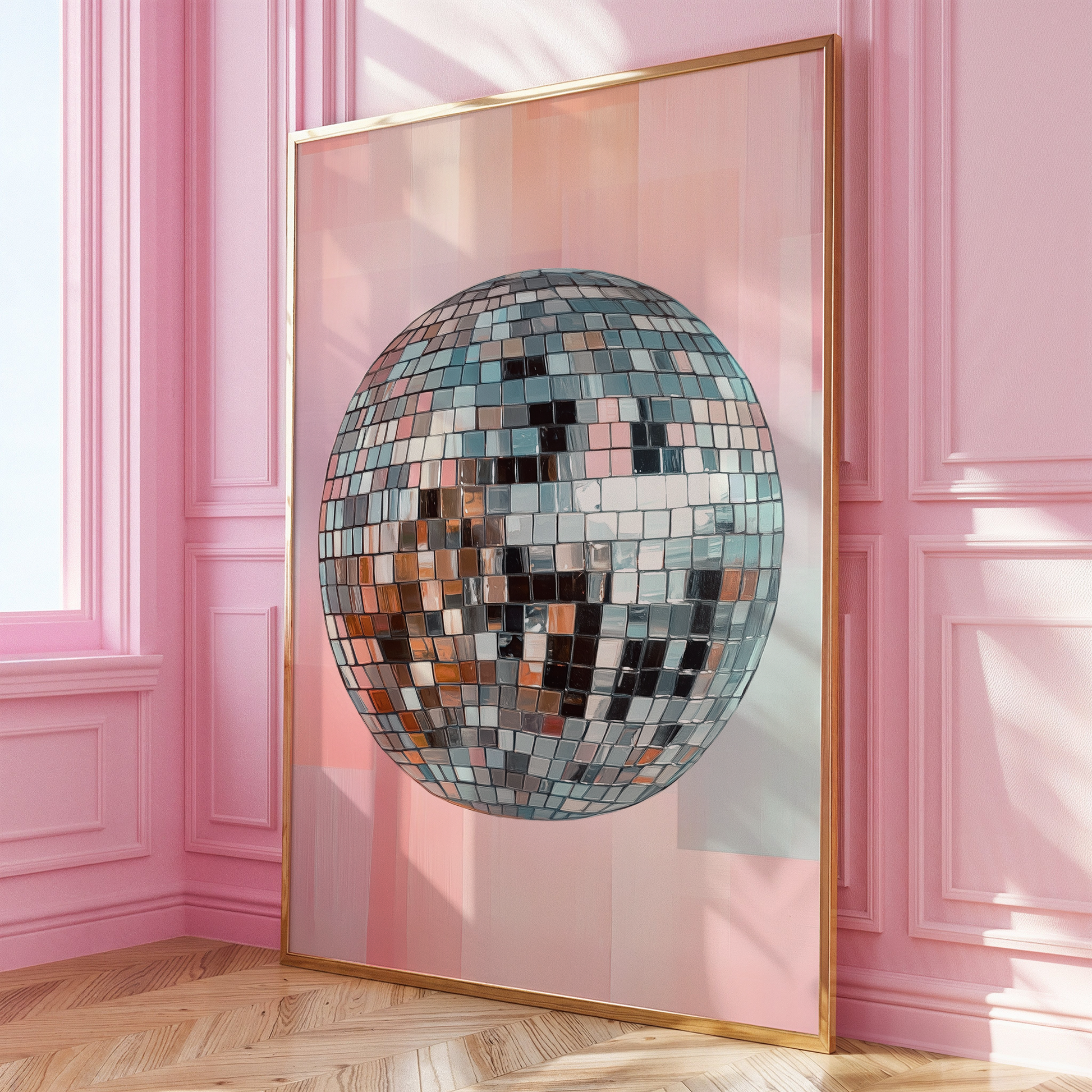 Painted Disco Ball Print - Gina Ellen Wall Art