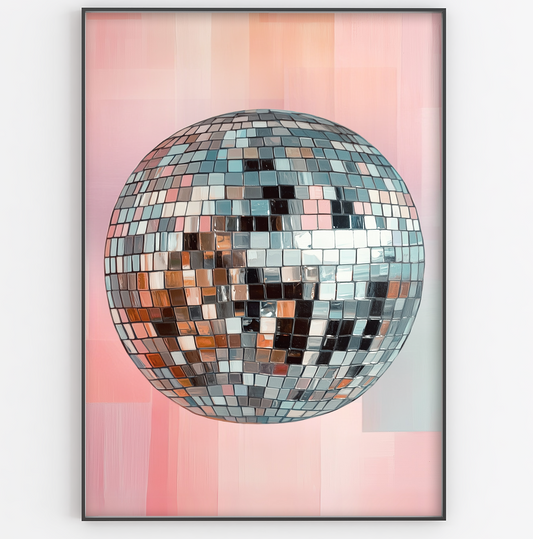 Painted Disco Ball Print - Gina Ellen Wall Art