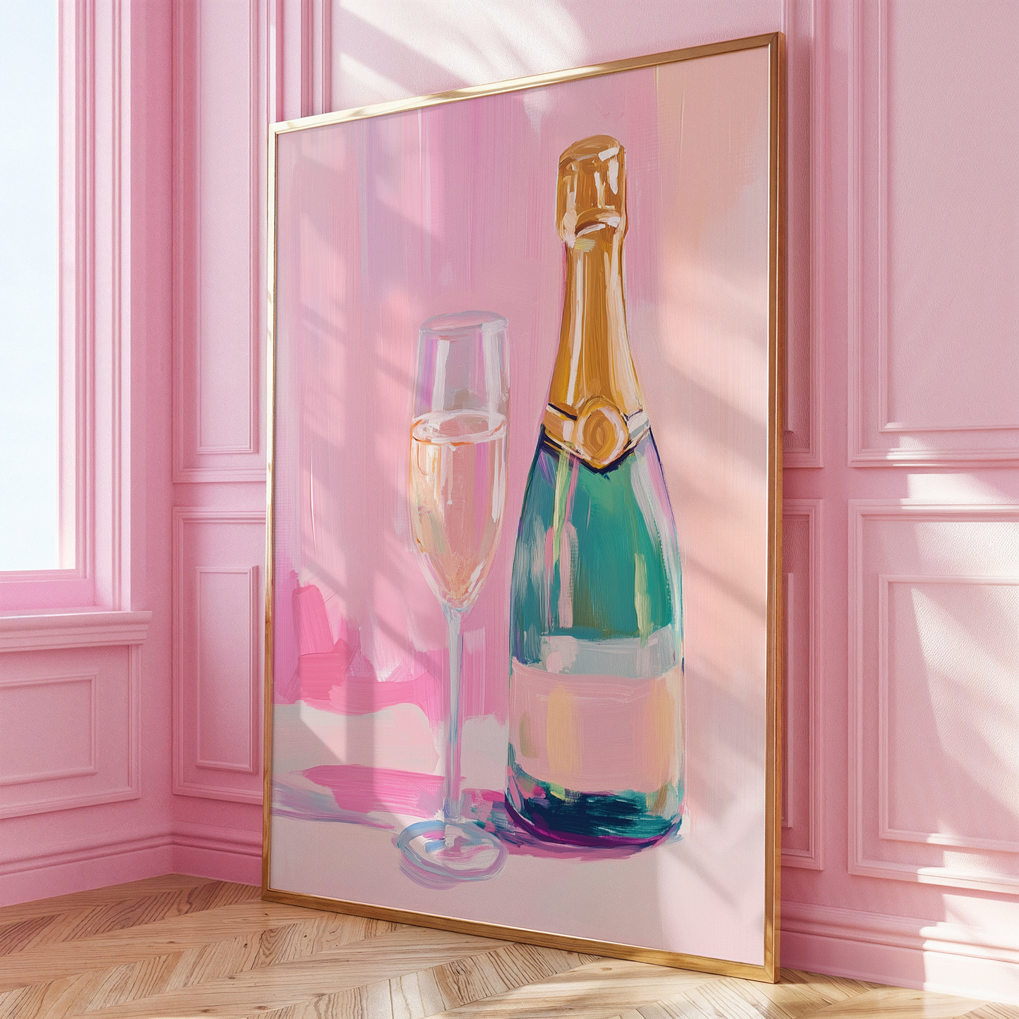 Pastel Pink Champagn Acrylic Print - Gina Ellen Wall Art