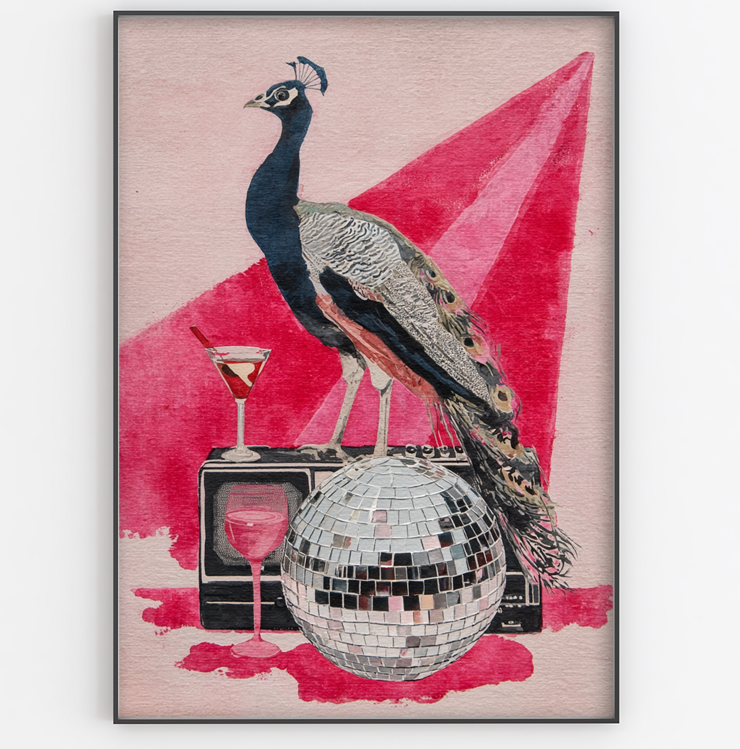 Peacock Disco Print - Gina Ellen Wall Art