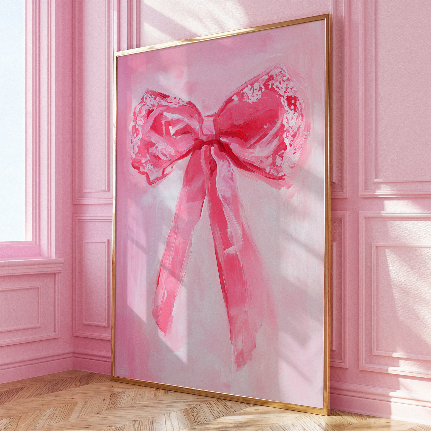 Pink Bow Print - Gina Ellen Wall Art