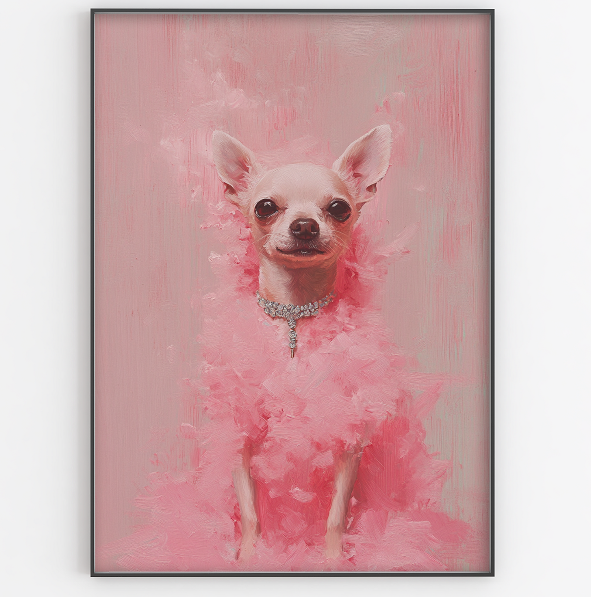 Pink Chihuahua Print - Gina Ellen Wall Art