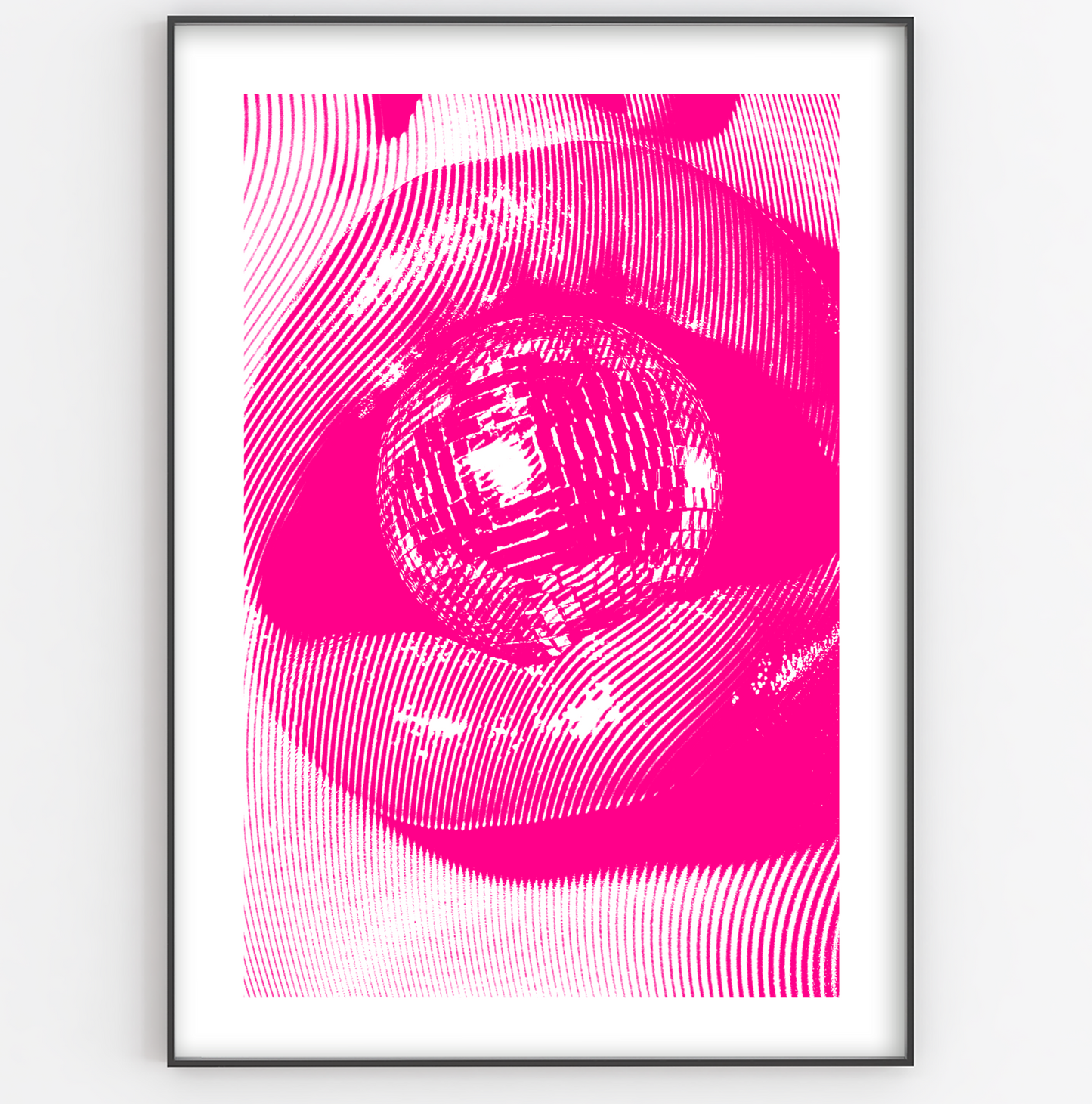 Pink Disco Ball Mouth - Gina Ellen Wall Art