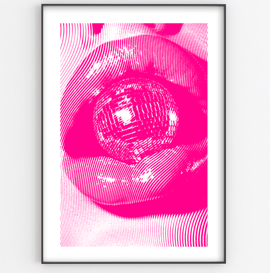 Pink Disco Ball Mouth - Gina Ellen Wall Art