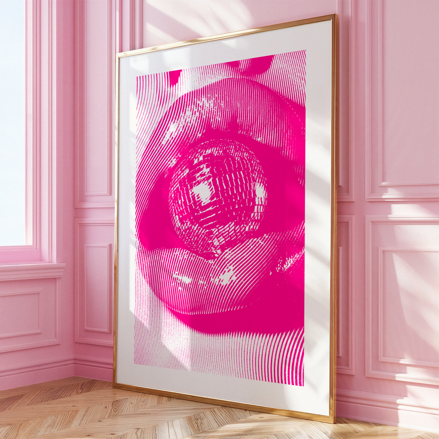 Pink Disco Ball Mouth - Gina Ellen Wall Art