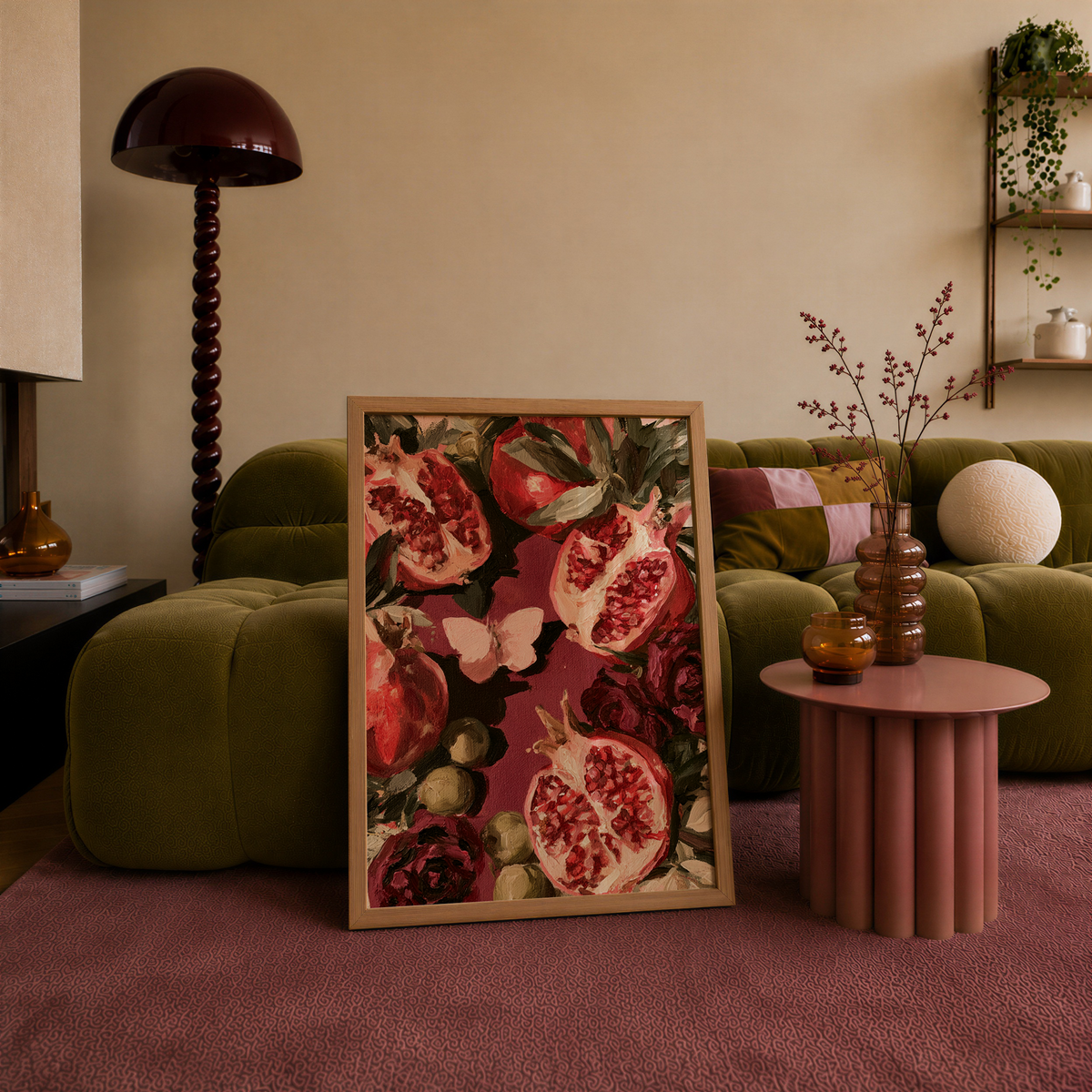 Pomegranate Art Print - Gina Ellen Wall Art