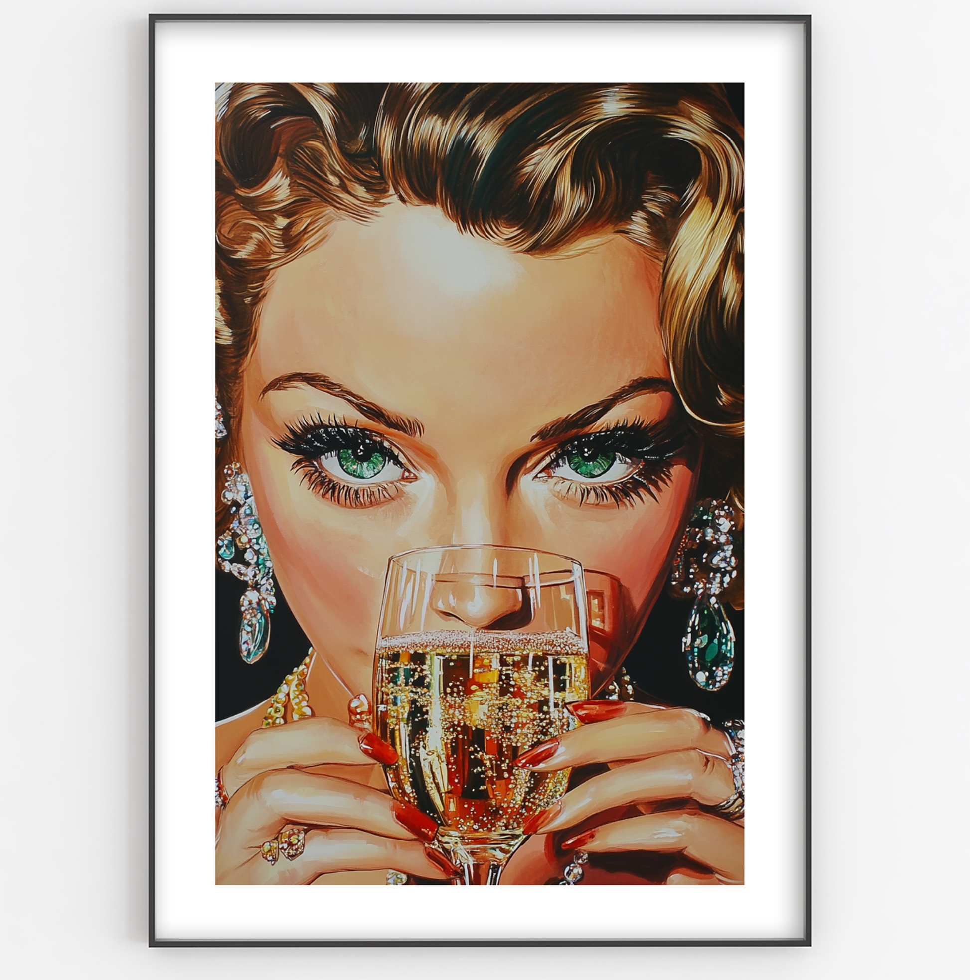 Prosecco Party Girl Print - Gina Ellen Wall Art