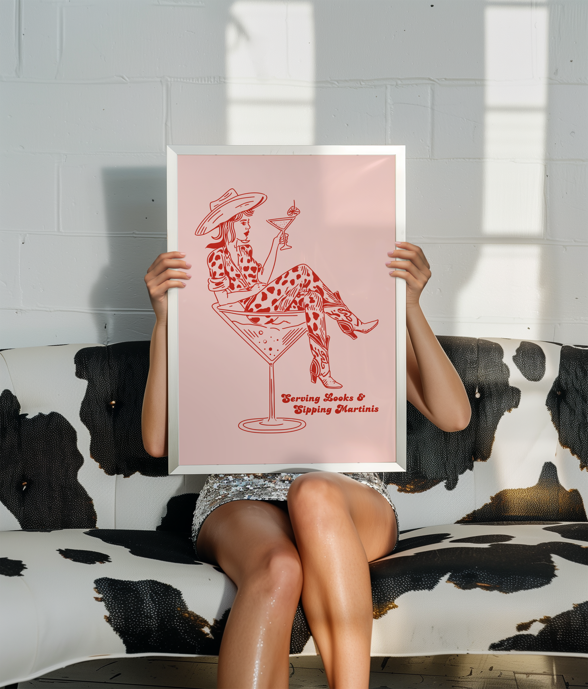 Serving Looks & Sipping Martinis Print - Gina Ellen Wall Art