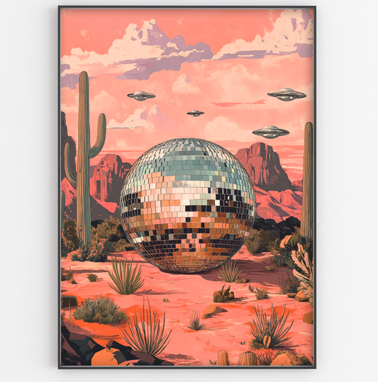 Surreal Western Disco Print - Gina Ellen Wall Art