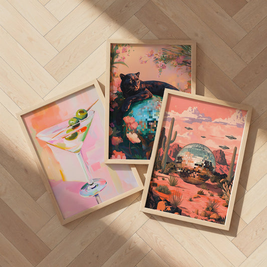 Sunset Shades Prints Trio