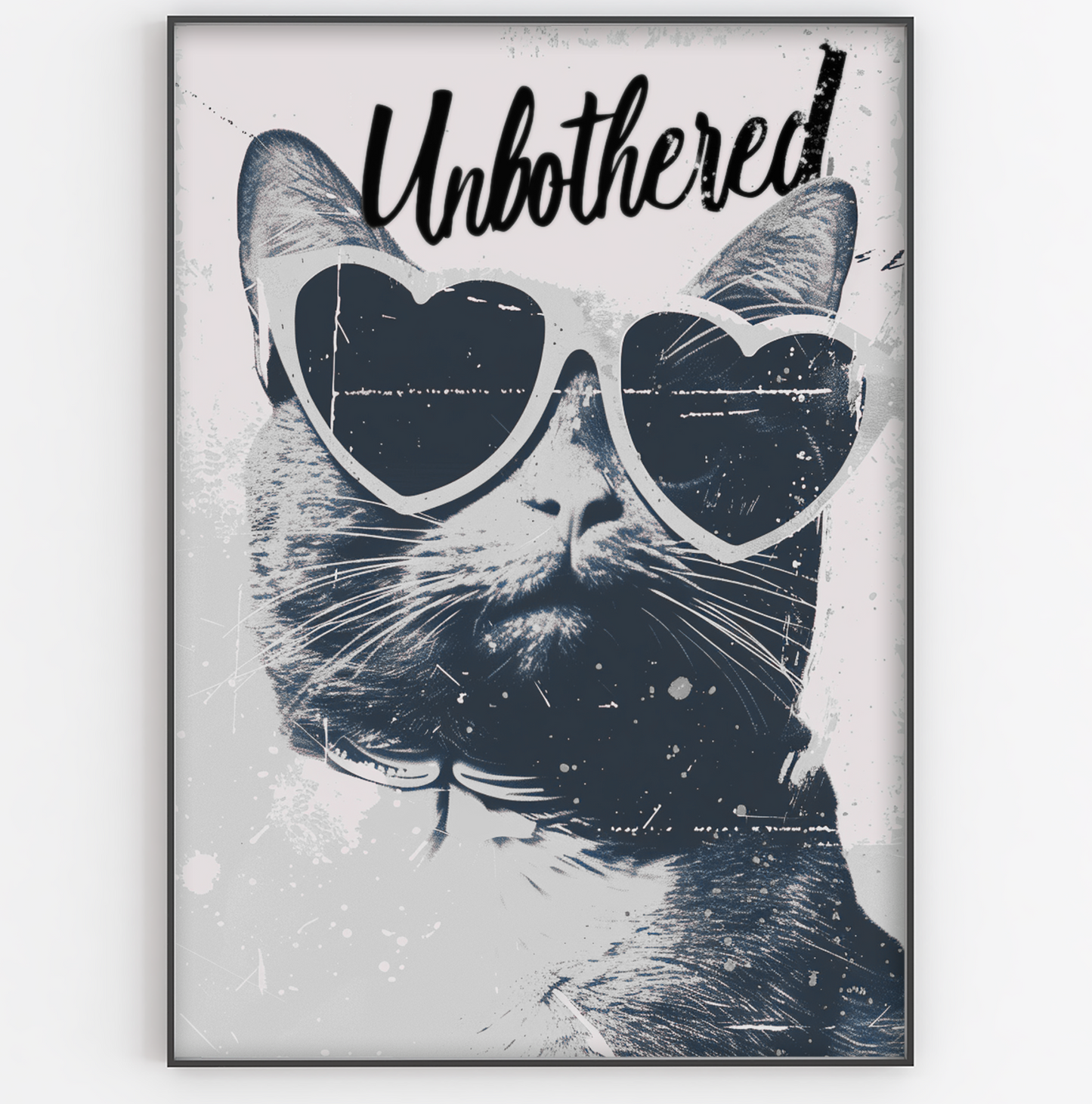 Unbothered Cat Quote Print - Gina Ellen Wall Art