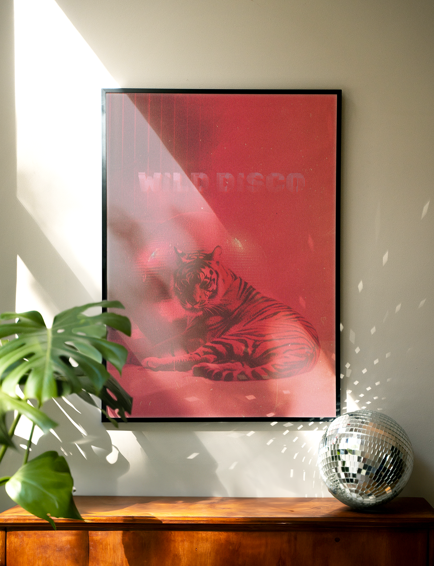 Wild Disco Tiger Print - Gina Ellen Wall Art