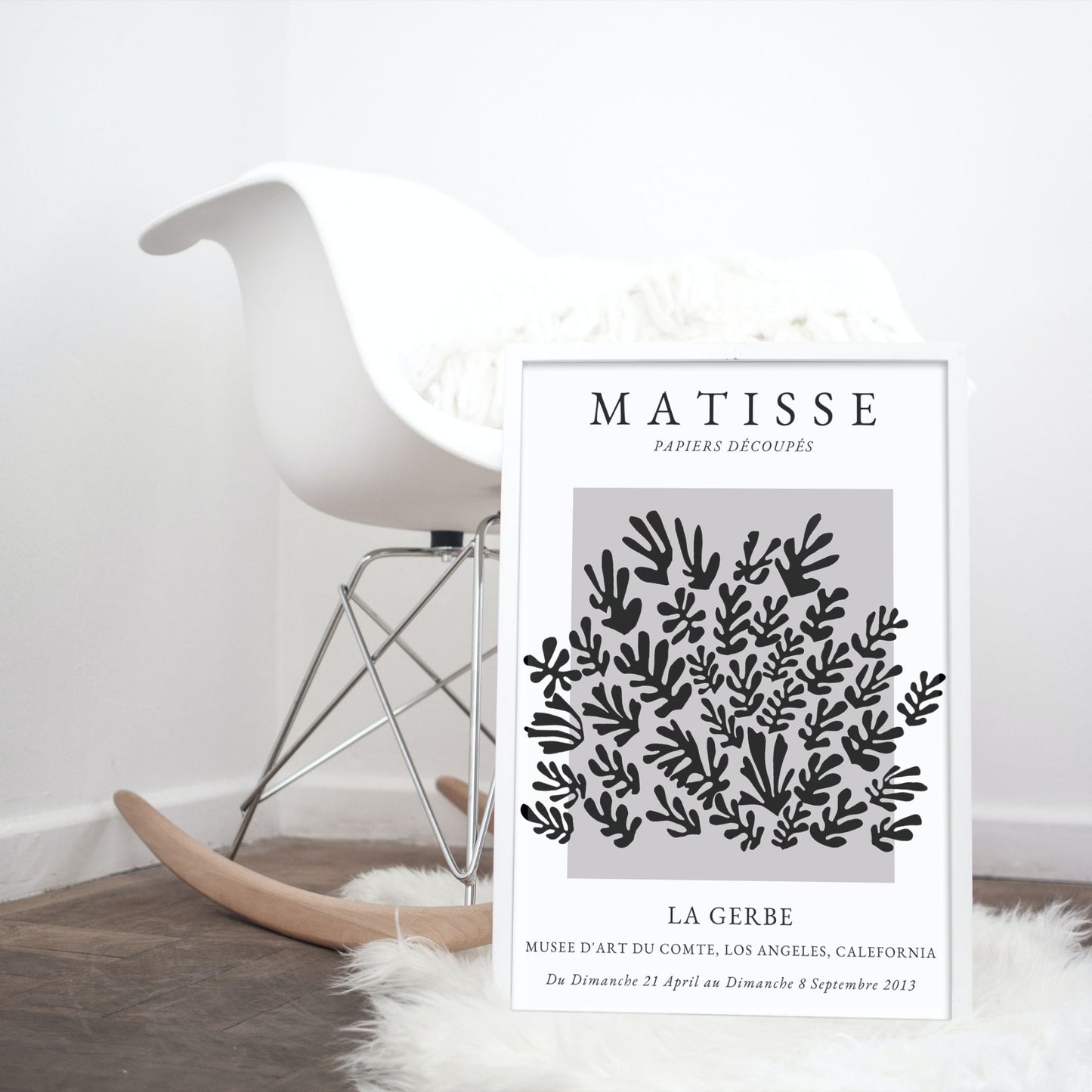 Matisse La Gerbe Abstract Exhibition Grey Print - Gina Ellen Wall Art