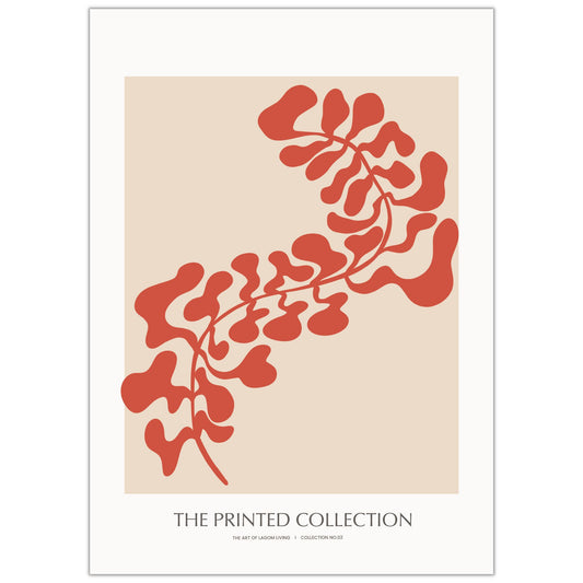 Matisse Inspired Burnt Orange Art Print - Gina Ellen Wall Art