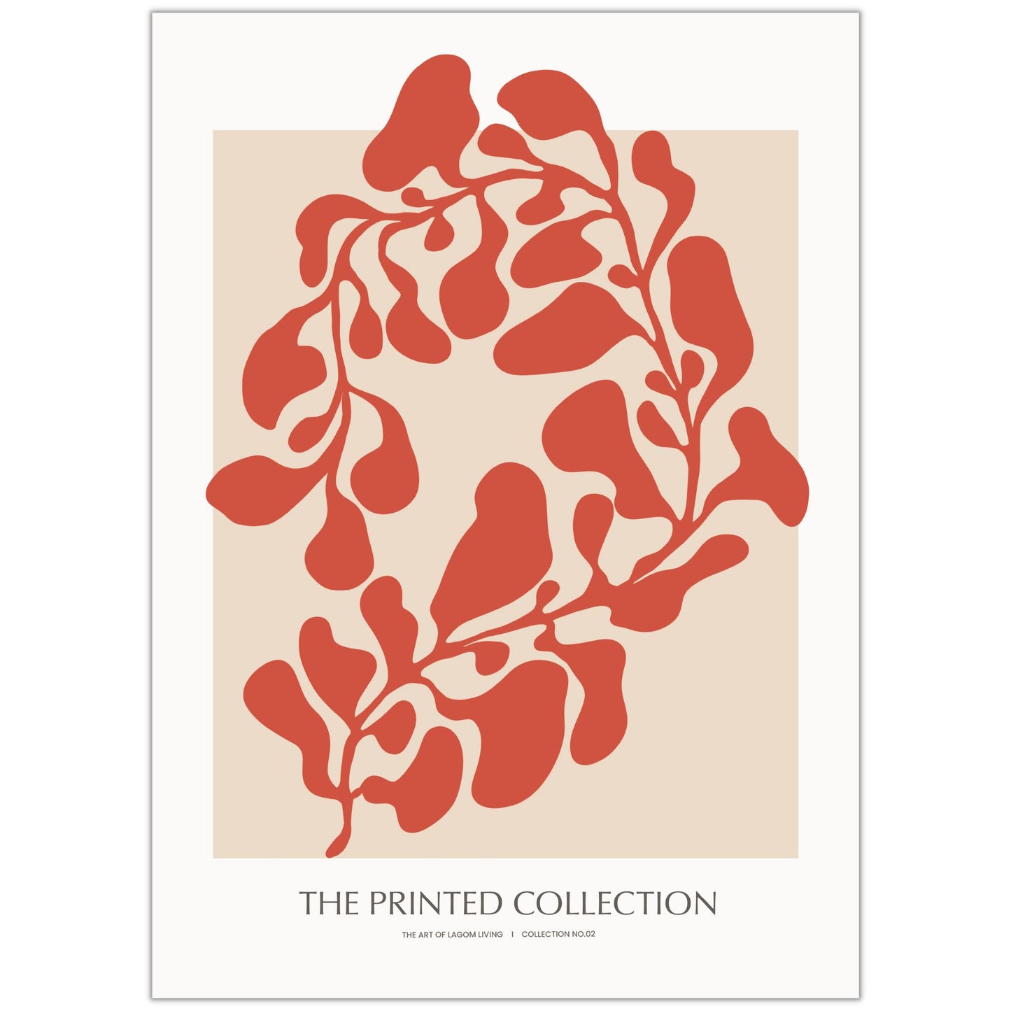 Matisse Inspired Burnt Orange Art Print - Gina Ellen Wall Art